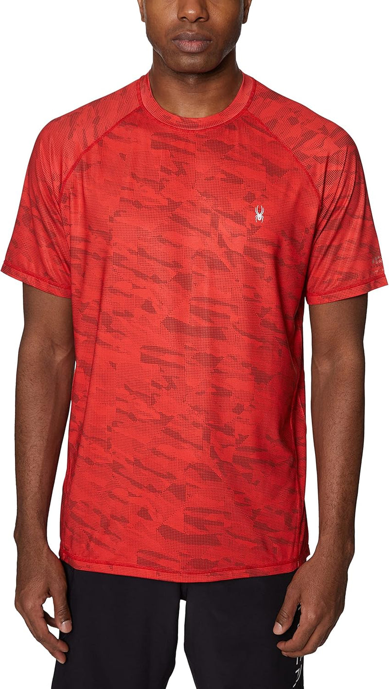 Spyder S923028 Men's UPF Rashguard Swim Shirt Digital Camo — main product image