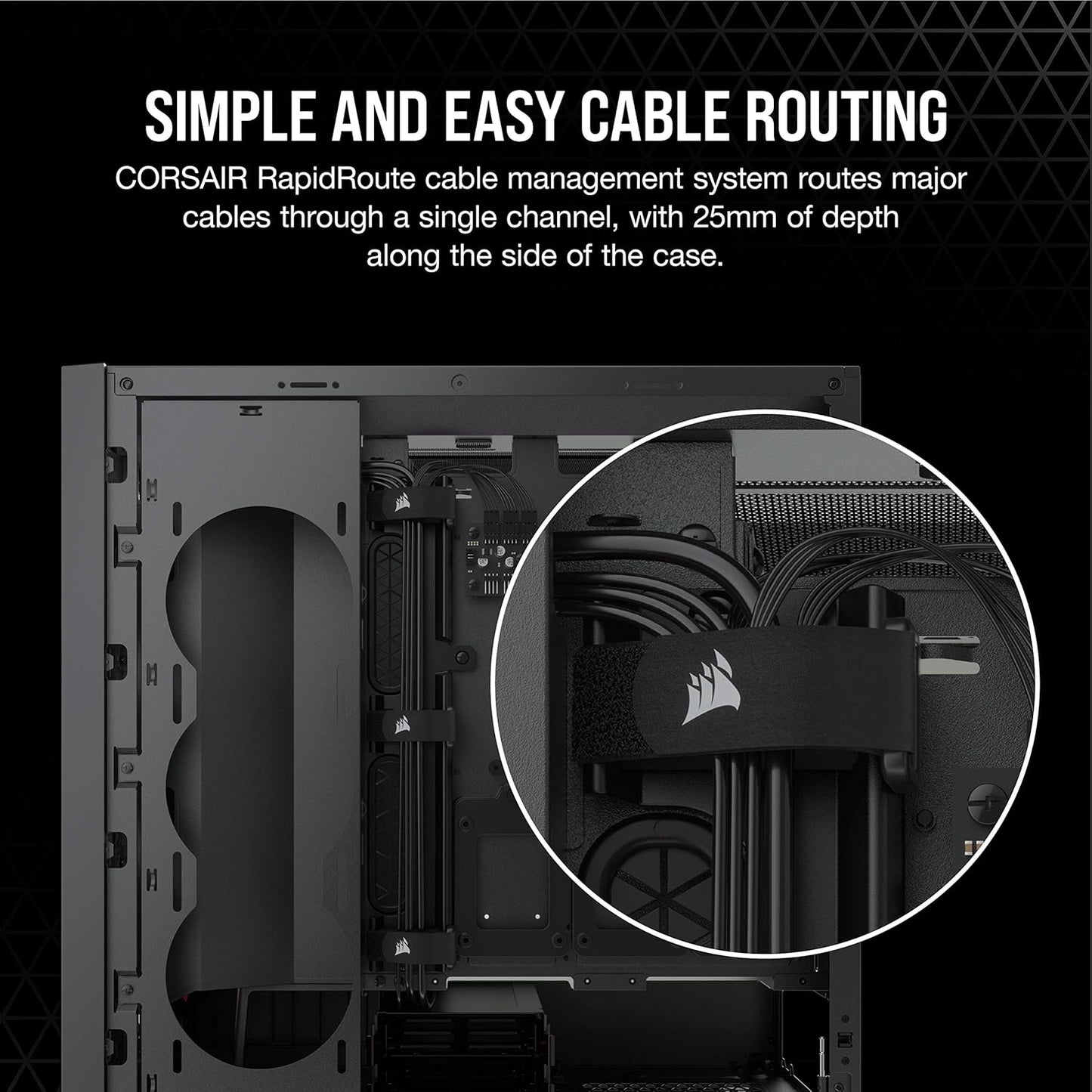 Corsair CC-9011212-WW iCUE 5000X RGB Black Mid-Tower Case