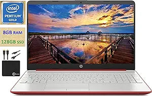 HP Premium HP 15.6 Laptop Pentium Dual-Core 128GB SSD