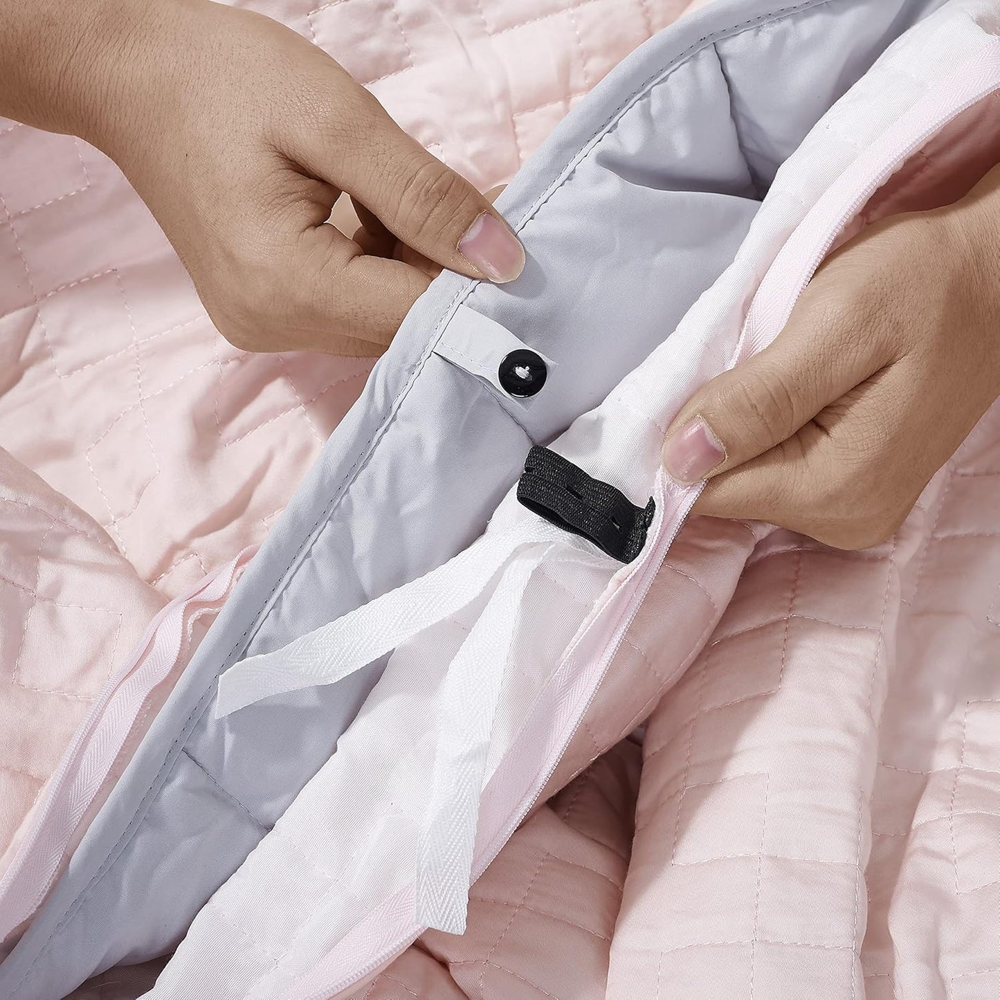 Gravity Cooling Weighted Blanket - 15lbs, Pink