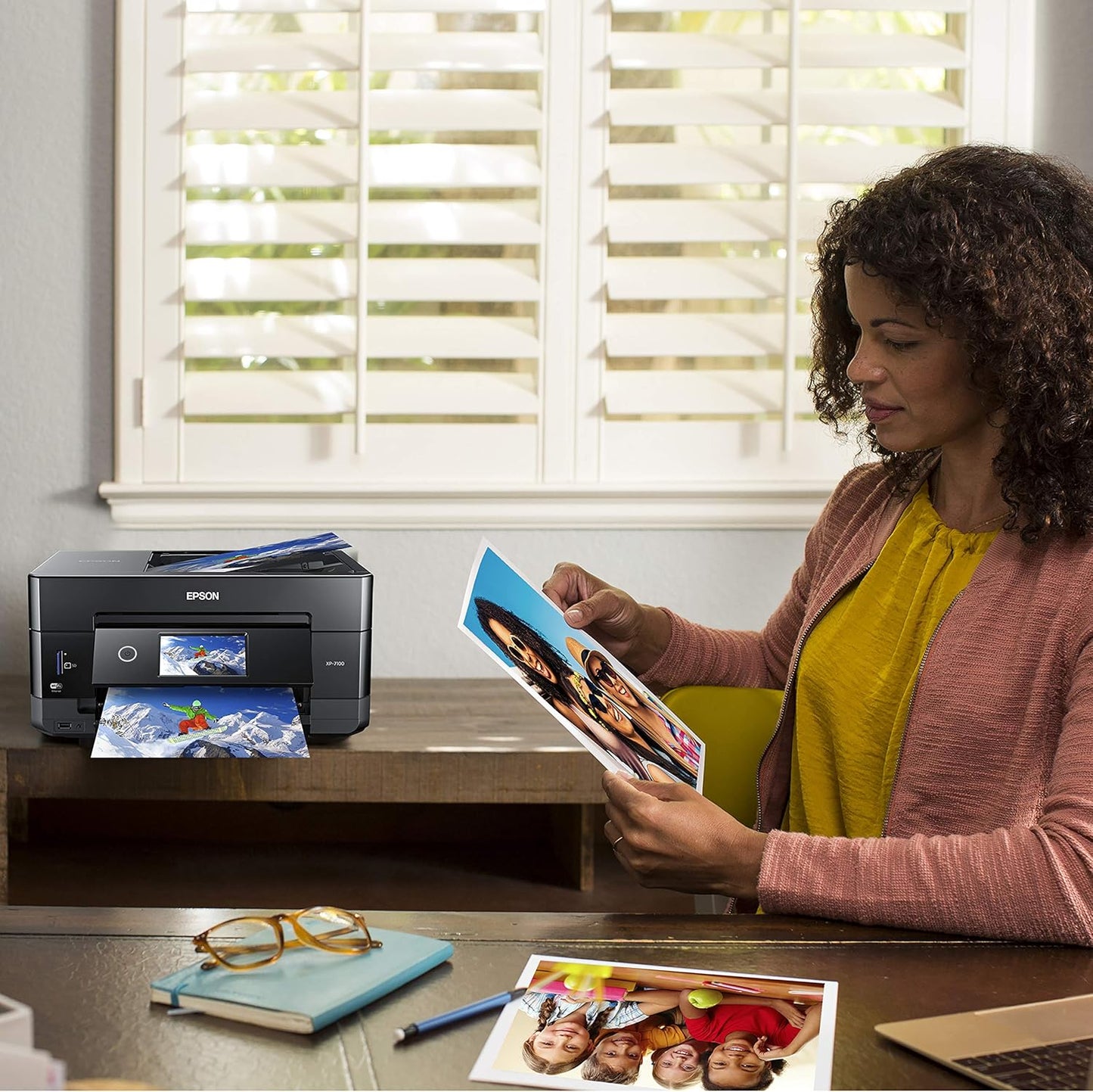 Epson C11CH03201-N XP-7100 Wireless Photo Printer (Renewed)