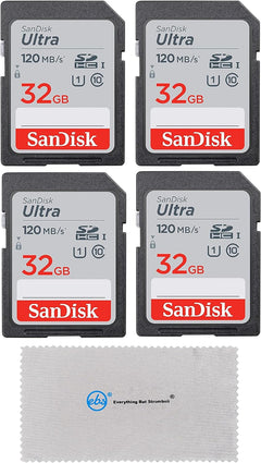 SanDisk SDSDUNC-032G-GN6IN 32GB Ultra SD Card 4-Pack