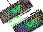 Glorious GLO-KC-AURA2-B Aura V2 Black PBT Pudding Keycaps
