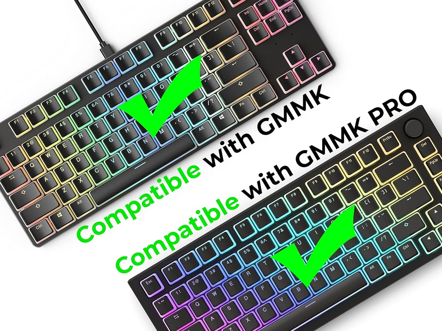 Glorious GLO-KC-AURA2-B Aura V2 Black PBT Pudding Keycaps