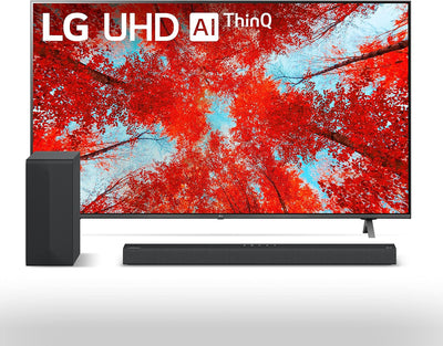 LG UQ9000 65-Inch 4K Smart TV Soundbar Bundle