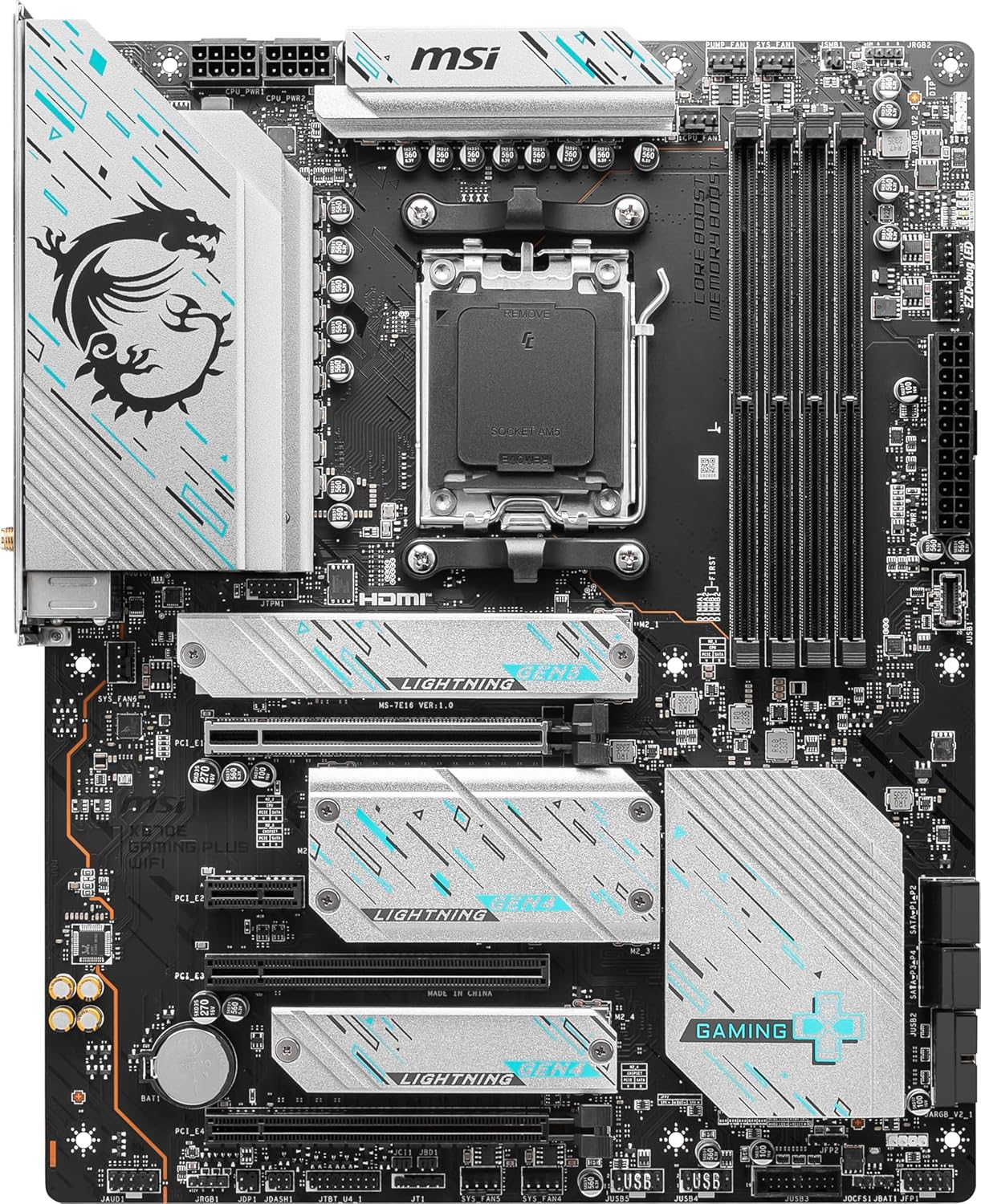 MSI X670E GAMING PLUS WIFI AMD Motherboard