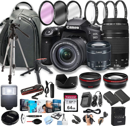 Canon EOS 90D DSLR Camera Bundle - Renewed