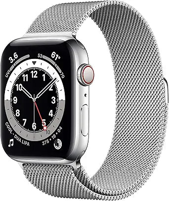 Apple series 6 Watch (GPS + Cellular) 44mm Silver — main product image