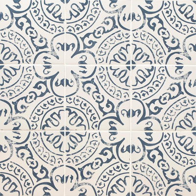 MSI AMZ-PT-SAM-00103 Indigo Encaustic Porcelain Tile Sample