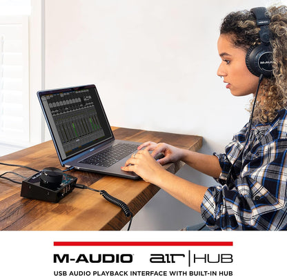 M-Audio AIR Hub USB Audio Interface with 3-Port Hub & Software