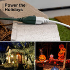 GE 81598 20 Ft Outdoor Extension Cord - Heavy Duty White