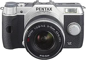 Pentax Q10 12.4MP Camera - with 02 Zoom Lens Kit, Silver — main product image