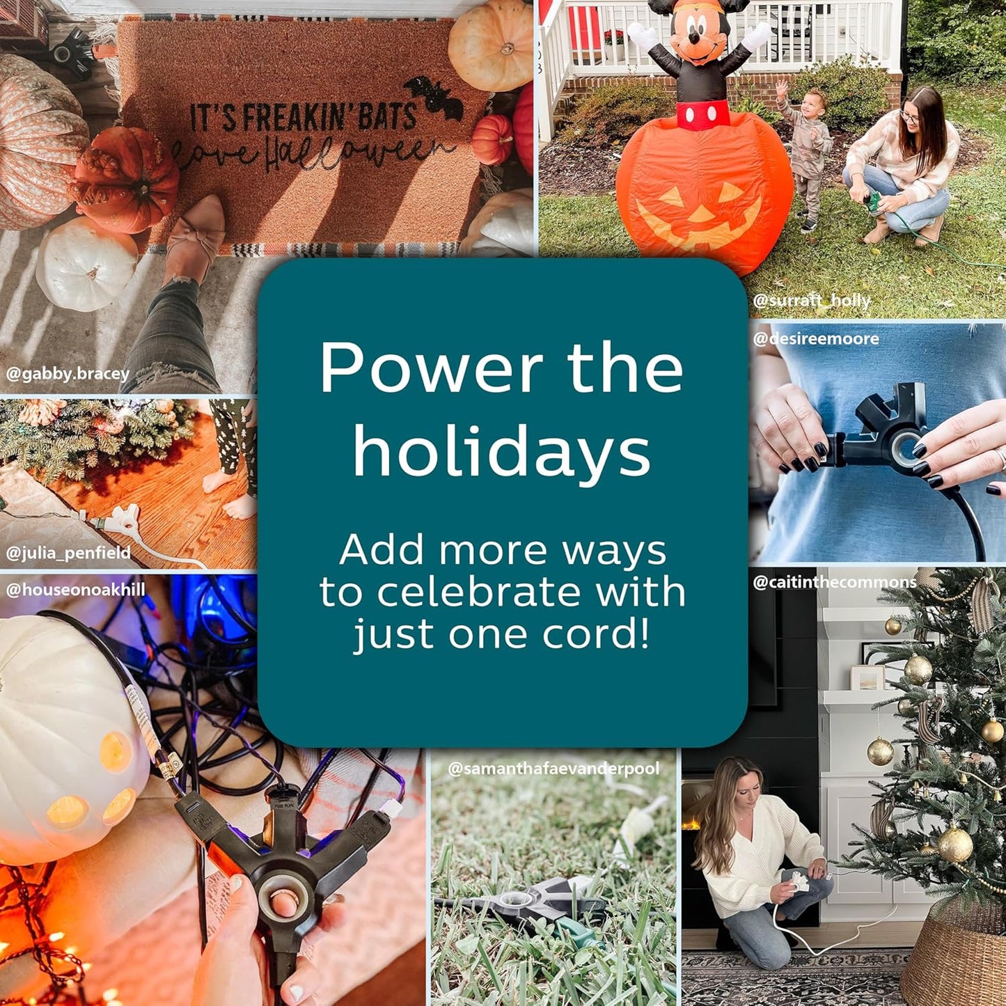 Philips SPC3083ZG/37-T1 8 Ft 3 Outlet EZGrip Outdoor Extension