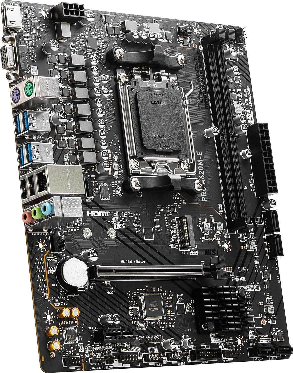 MSI PRO A620M-E AM5 DDR5 mATX Motherboard