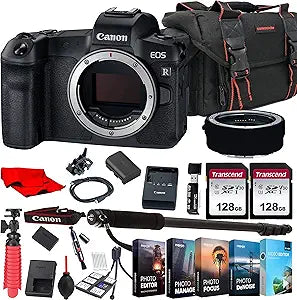 Canon eos R Mirrorless Body + Accessory Bundle (Renewed)
