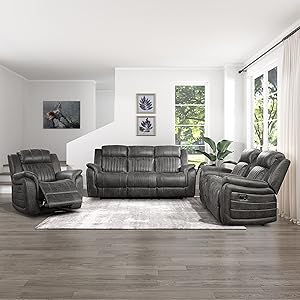 Lexicon 194840170372 Irdell 3-Piece Reclining Set