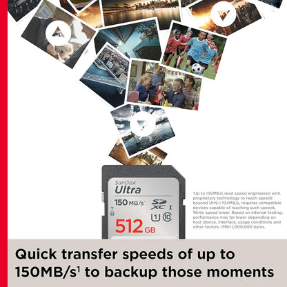 SanDisk SDSDUNC-512G-GN6IN 512GB Ultra SDXC UHS-I Memory Card