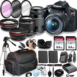 Canon Rebel T7 DSLR Camera Bundle with Lens and Accessories