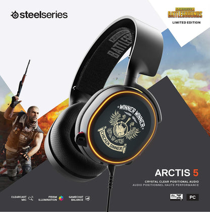 SteelSeries 61510 Arctis 5 PUBG Limited Edition Gaming Headset