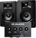 M-Audio M-Track Duo Recording Bundle with BX3 Speakers