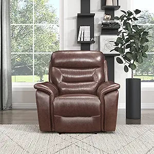 Lexicon 194840169598 Ladson Power Reclining Chair Brown