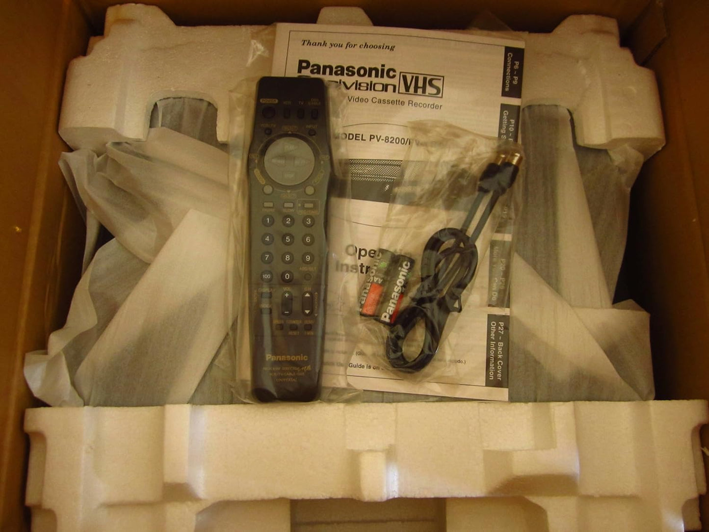 Panasonic PV-8400 VCR Video Cassette Recorder
