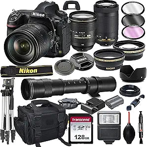 Nikon D850 DSLR 24-120mm Lens Bundle (Renewed)