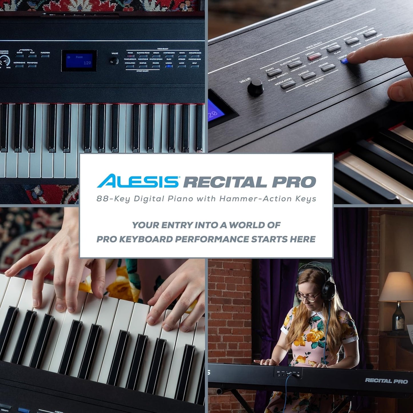 Alesis Recital PRO 88-Key Hammer Action Digital Piano