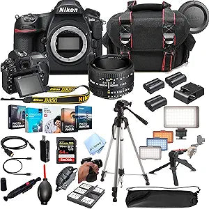 Nikon D850 DSLR Camera with 50mm Lens & Accessory Bundle (Renewed)