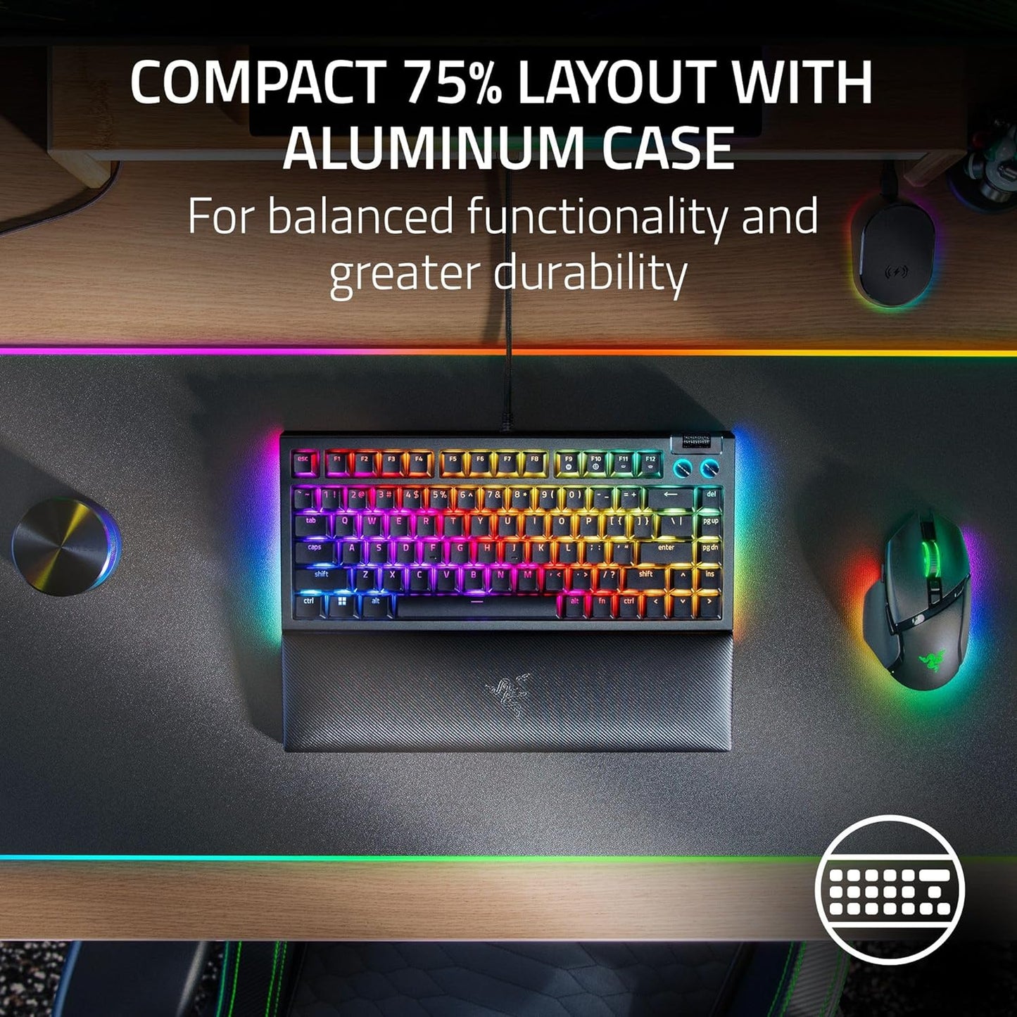 Razer RZ03-05000200 BlackWidow V4 75% Hot-Swappable Keyboard