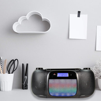 Magnavox MD6972 Portable CD Boombox Bluetooth Radio Lights