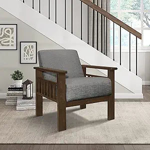 Lexicon 194840179719 Leavitt Gray Accent Chair