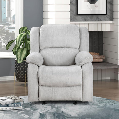 Lexicon 194840244721 Glider Recliner Living Room Chair Grey