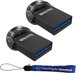 SanDisk Ultra Fit USB 3.1 Flash Drive 256GB 2-Pack