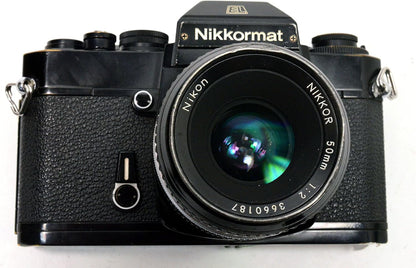 Nikon Nikkormat EL 35MM SLR Film Camera Kit Renewed