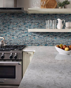 MSI Night Sky Interlocking Glass Tile Sample