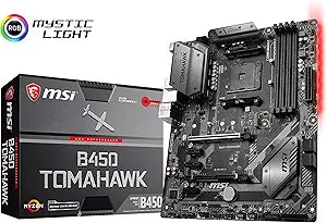 MSI B450 Tomahawk AMD Ryzen Gaming Motherboard (Renewed)