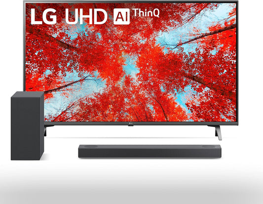 LG UQ9000 43-inch 4K Smart TV + S75Q Soundbar Bundle