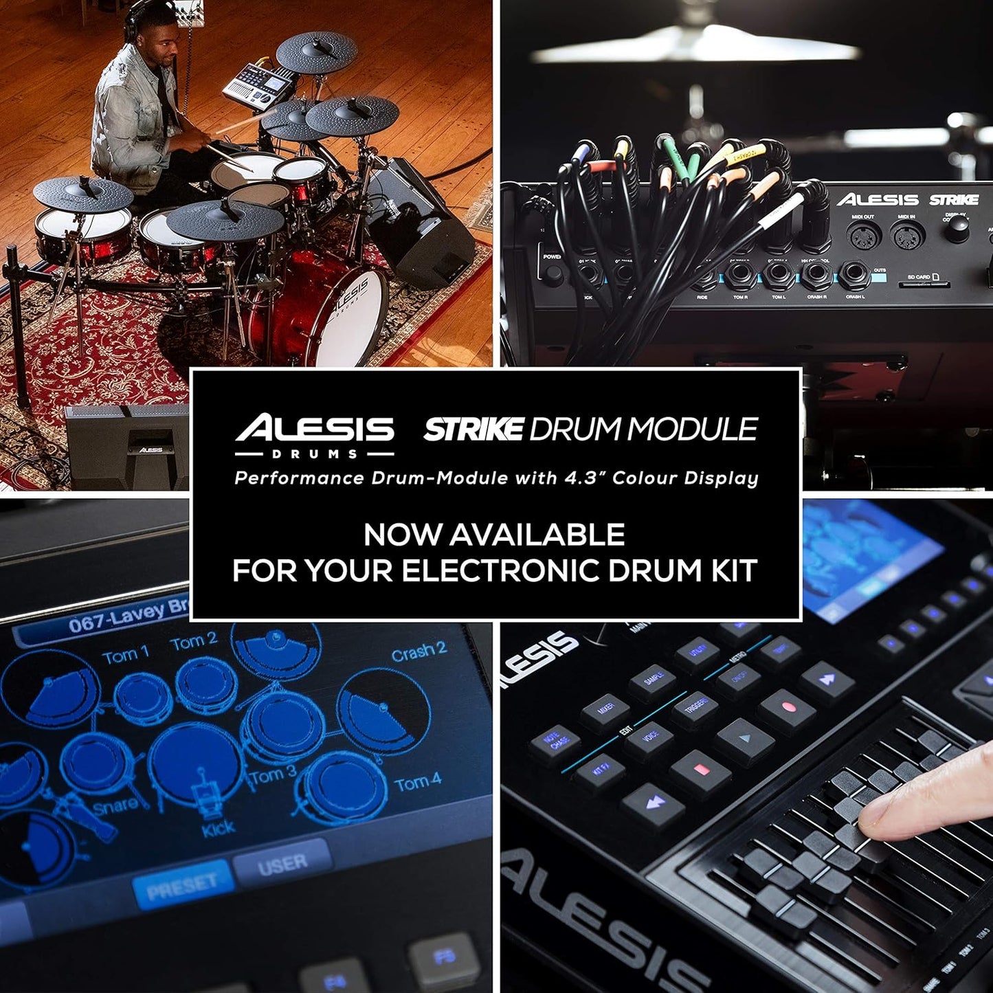 Alesis STRIKEMODULEBUN Strike Drum Module Electronic Drum Kits