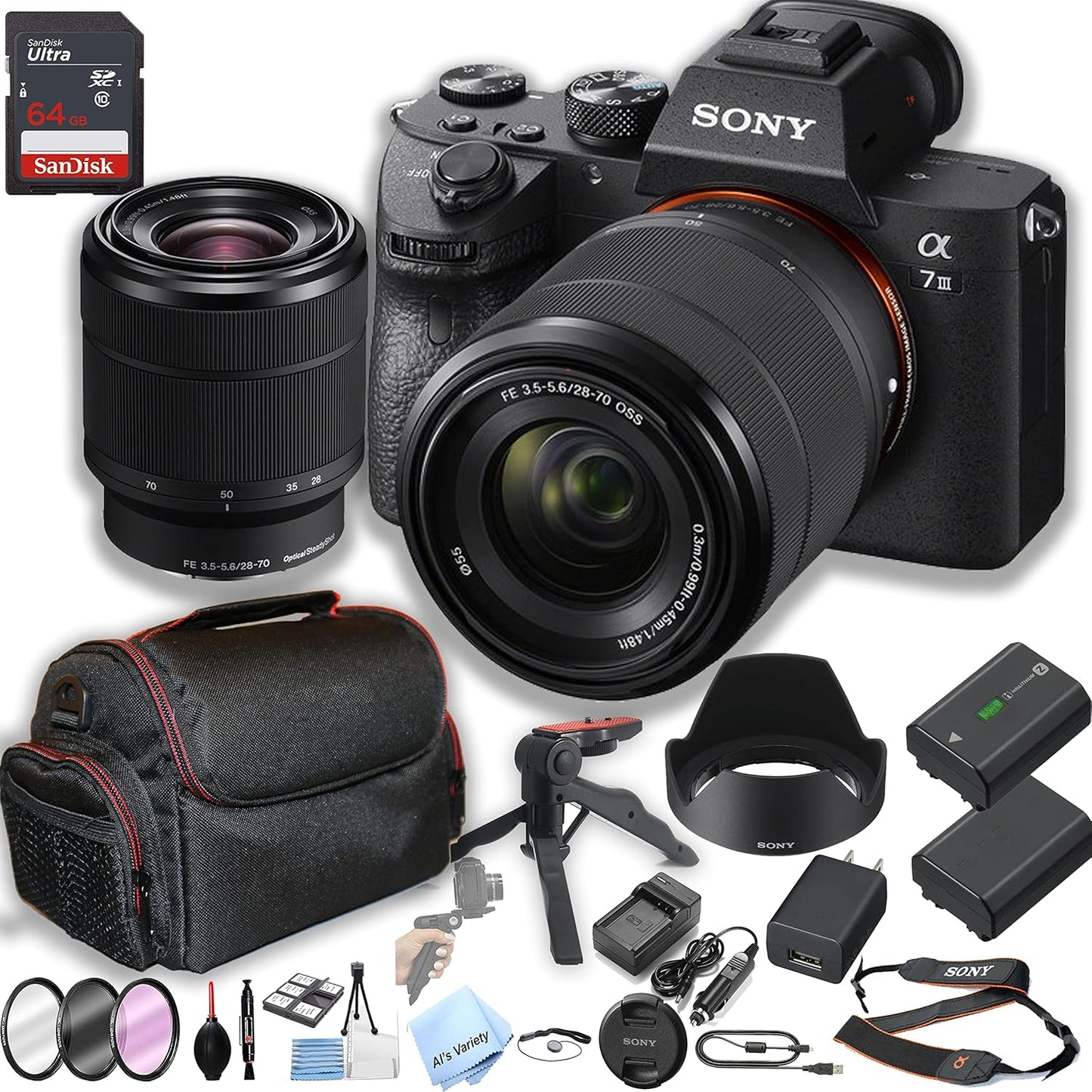 Sony Alpha a7 III Mirrorless Camera Bundle Renewed