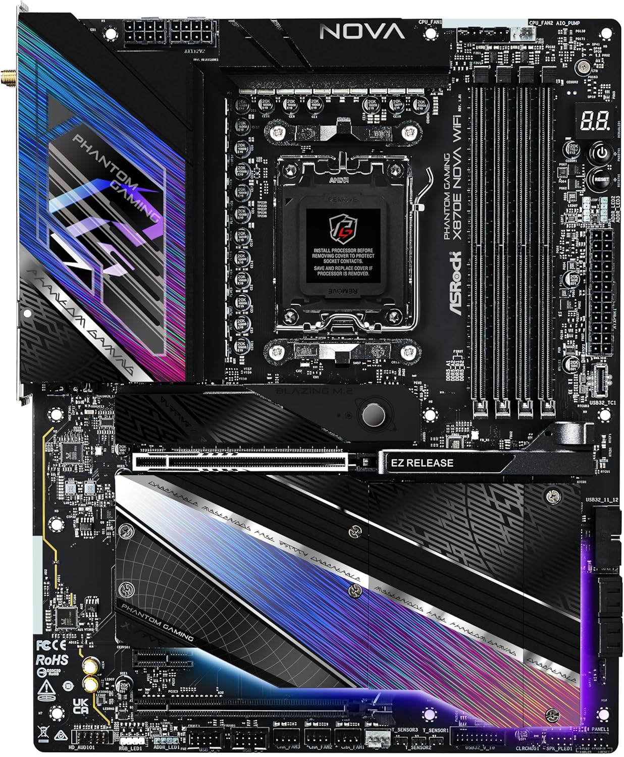 ASRock X870E NOVA WIFI AM5 Ryzen ATX Motherboard