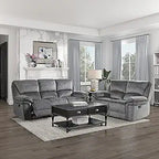 Lexicon Braddock Gray 2-Piece Reclining Living Room Set