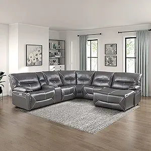 Lexicon 194840171034 Jenkins Power Reclining Sectional Sofa