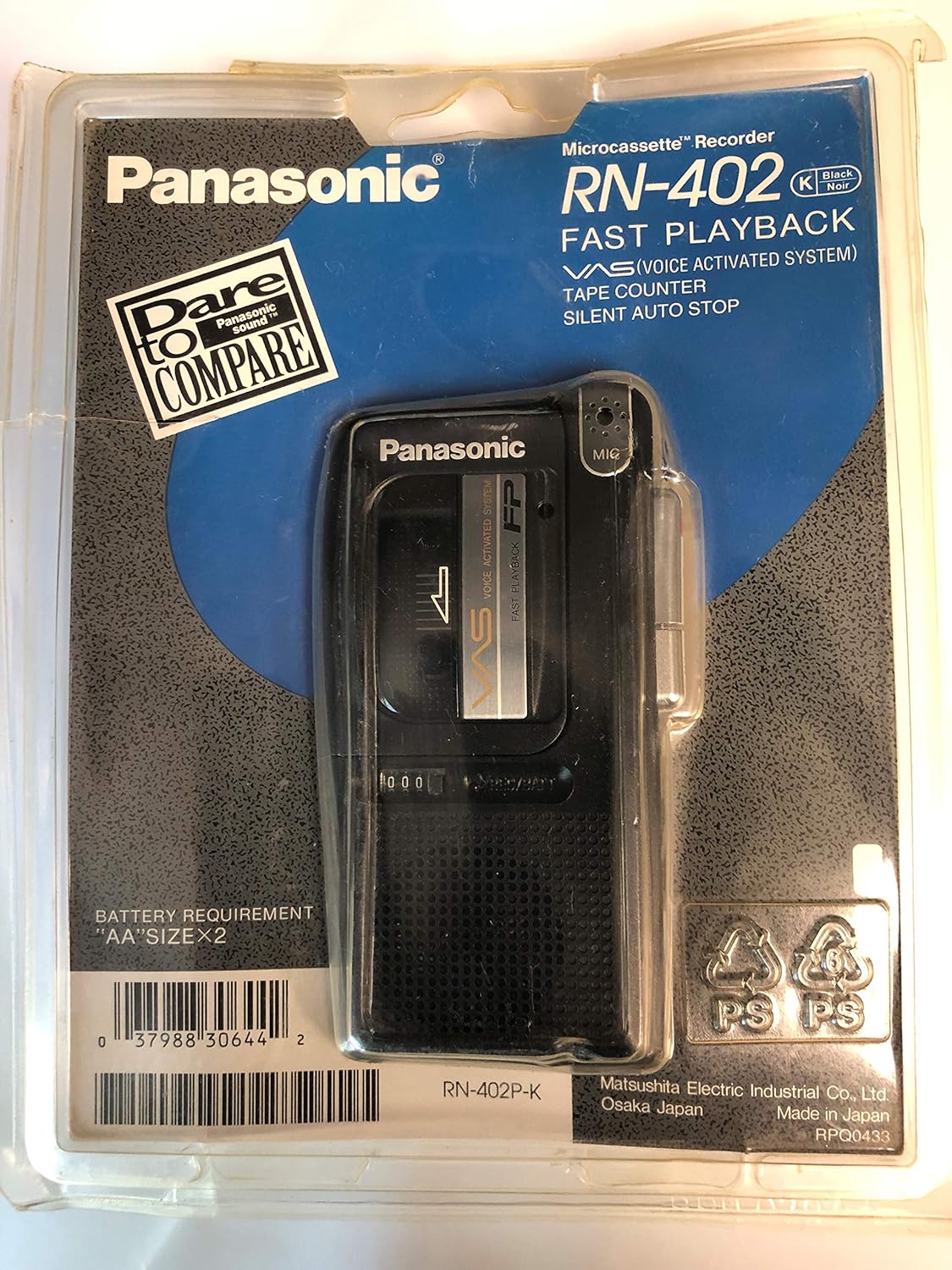 Panasonic RN-402 Microcassette Voice Recorder