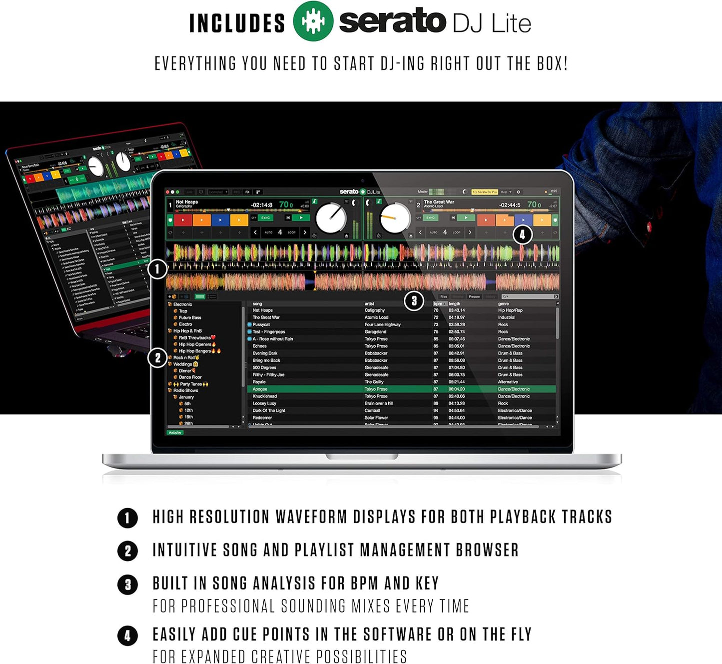 Numark Mixtrack Pro FX - 2-Deck Serato DJ Controller - Audio Interface
