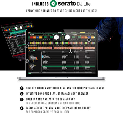 Numark Mixtrack Pro FX - 2-Deck Serato DJ Controller - Audio Interface