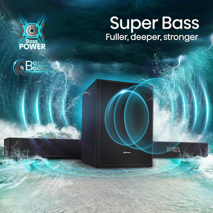 Hisense AX5125H 5.1.2 Dolby Atmos Soundbar & Subwoofer (Renewed)