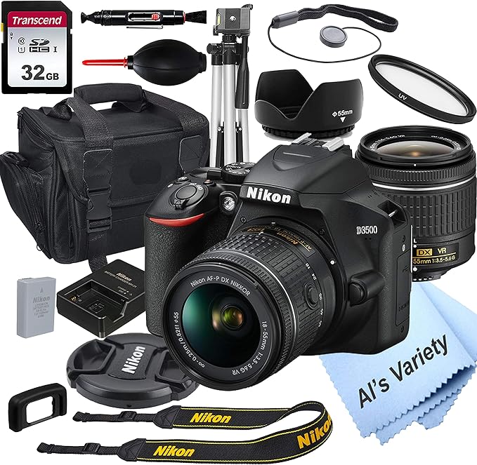 Nikon D3500 DSLR 18-55mm VR Lens Bundle