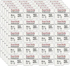 SanDisk SDSDQAF3-008G-I Industrial 8GB Micro SD Card Reader Bundle