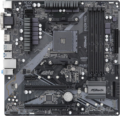 ASRock B450M PRO4 R2.0 AMD Motherboard AM4 Micro ATX